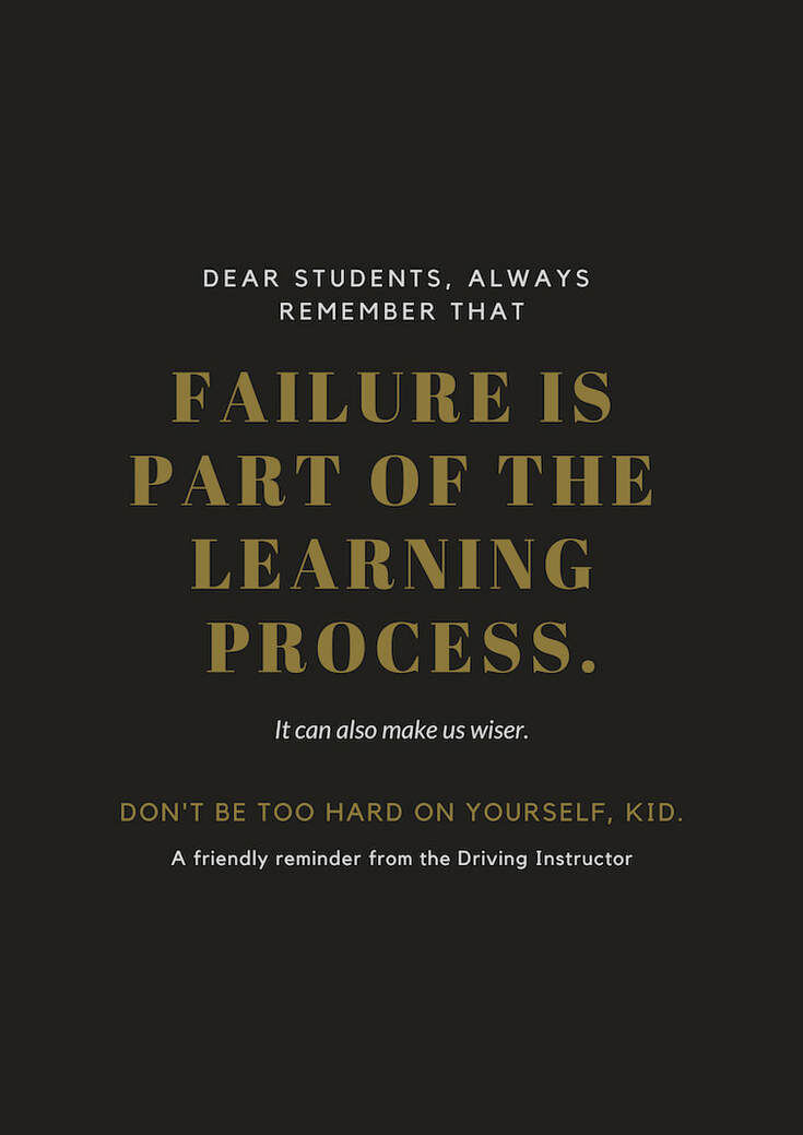 Failure as part of the learning process