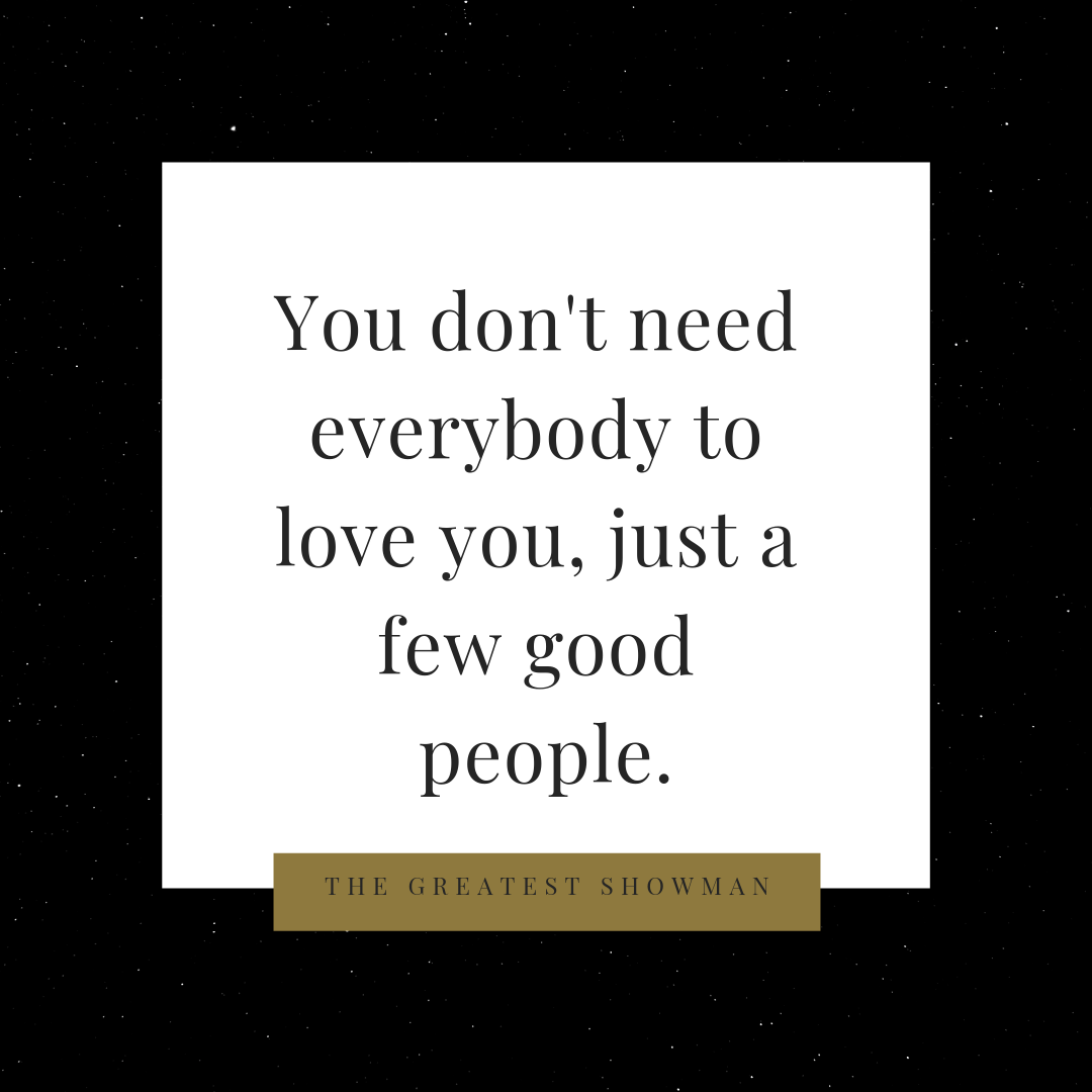 You don't need everybody to love by Charity Barnum
